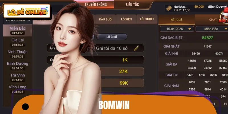 BOMWIN là địa chỉ chơi lô đề online uy tín và lâu đời